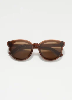 Abgerundete Sonnenbrille aus Acetat