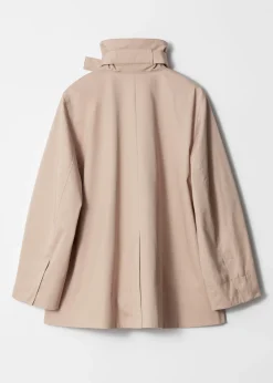 A-Linien-Jacke mit Tunnelkragen