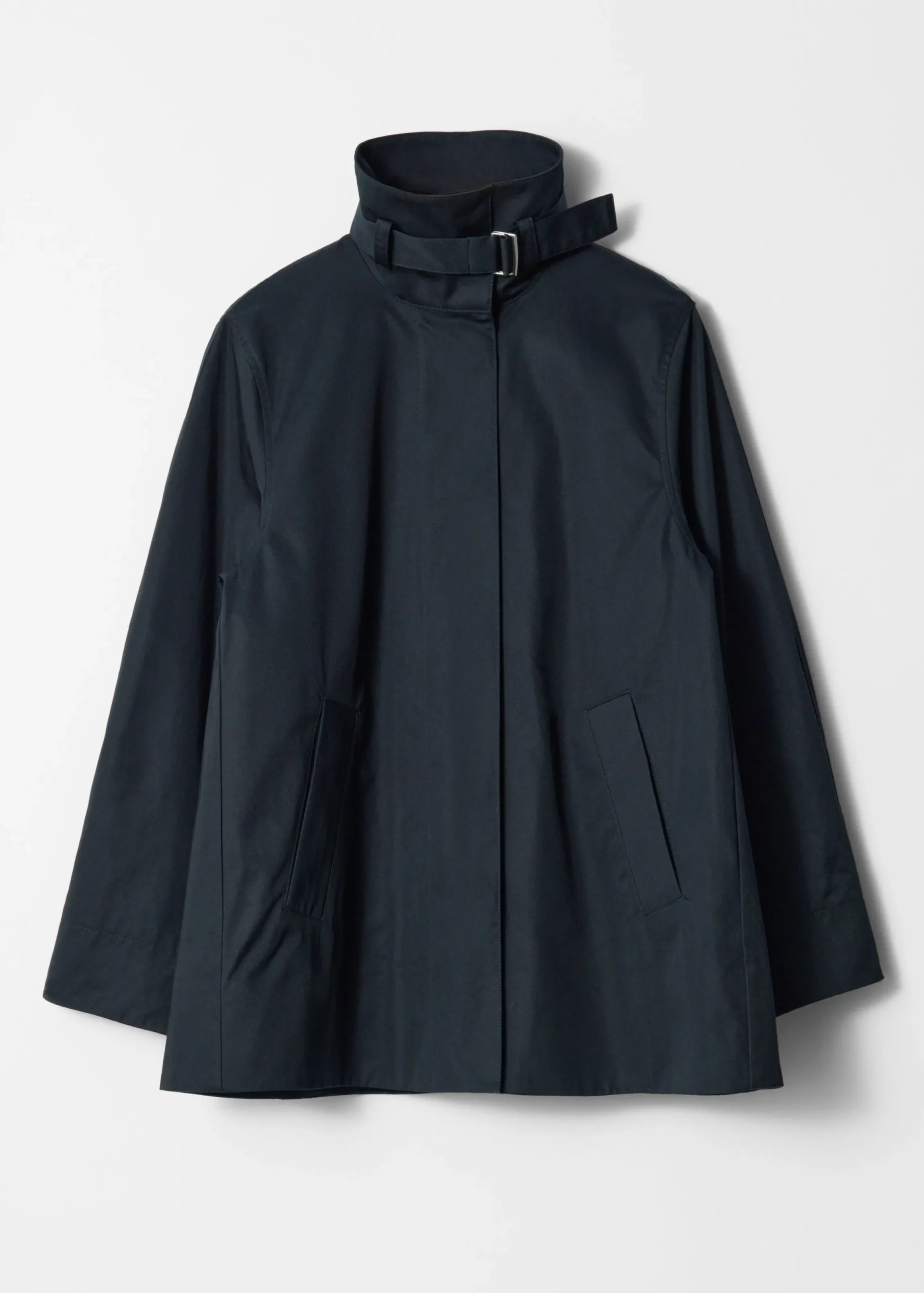 A-Linien-Jacke mit Tunnelkragen