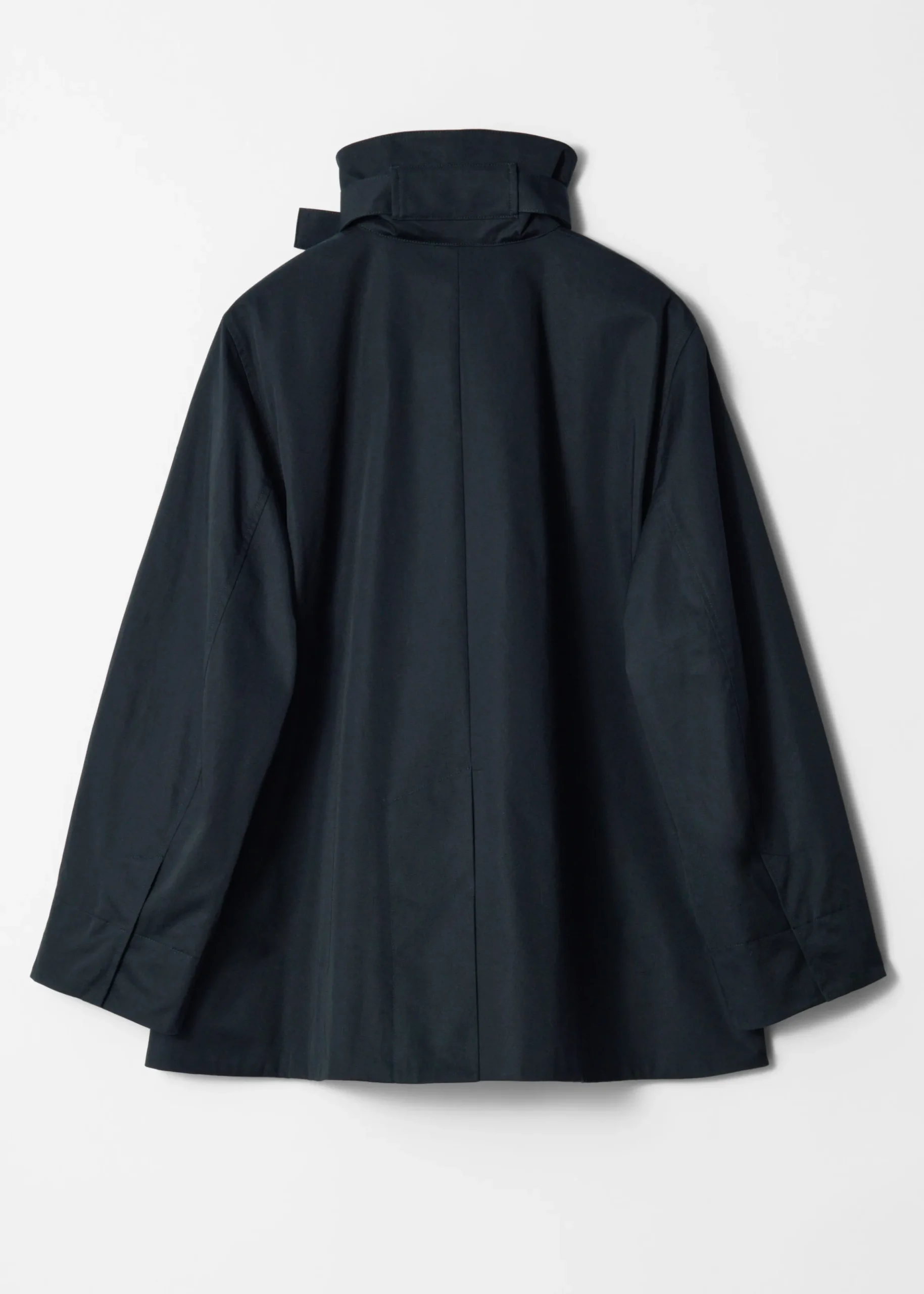 A-Linien-Jacke mit Tunnelkragen