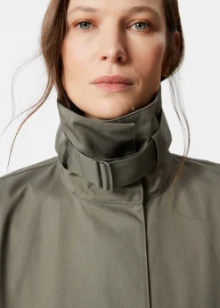 A-Linien-Jacke mit Tunnelkragen