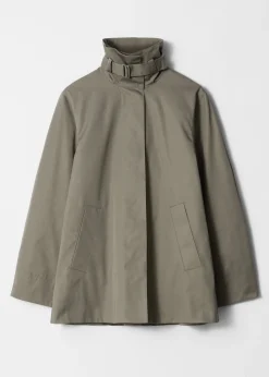 A-Linien-Jacke mit Tunnelkragen