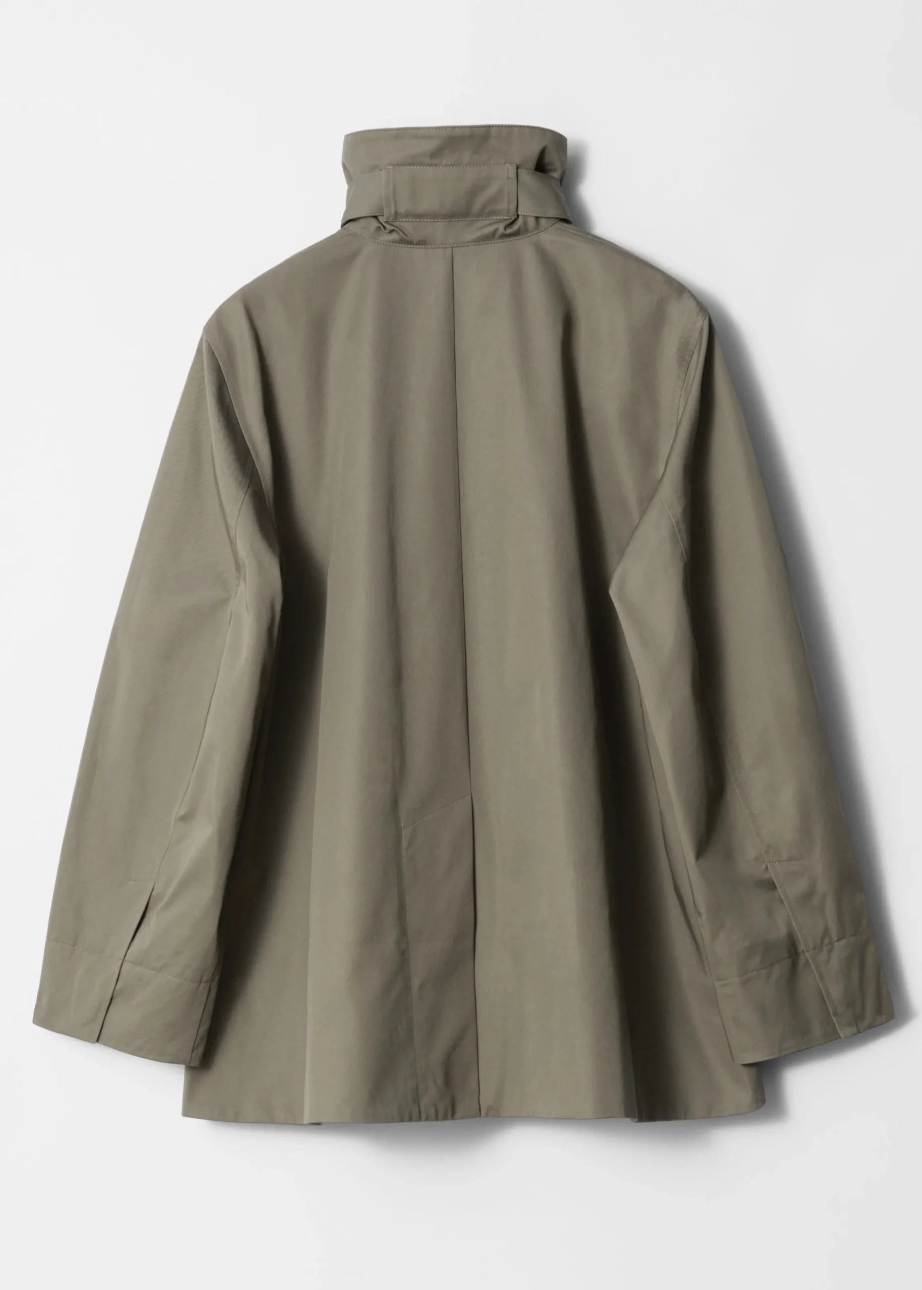 A-Linien-Jacke mit Tunnelkragen