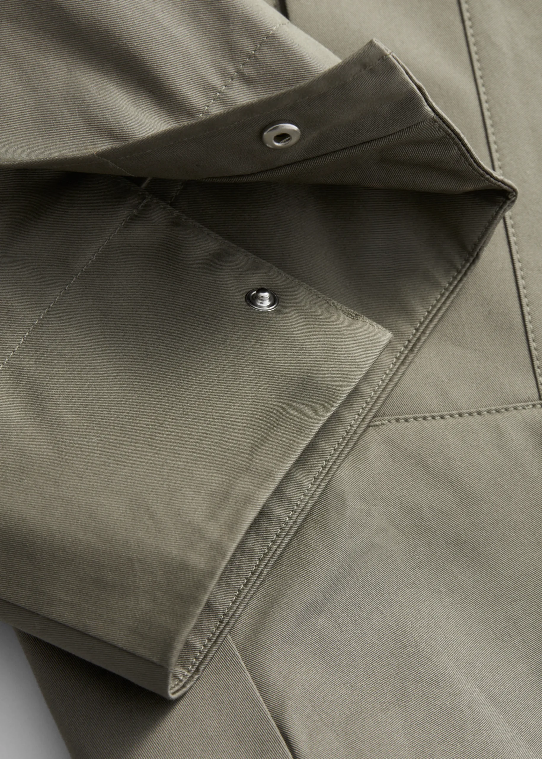 A-Linien-Jacke mit Tunnelkragen