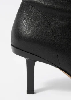 Ankle Boots aus Leder mit Stretch-Anteil