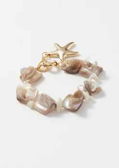 Armband mit Seestern und Muscheln