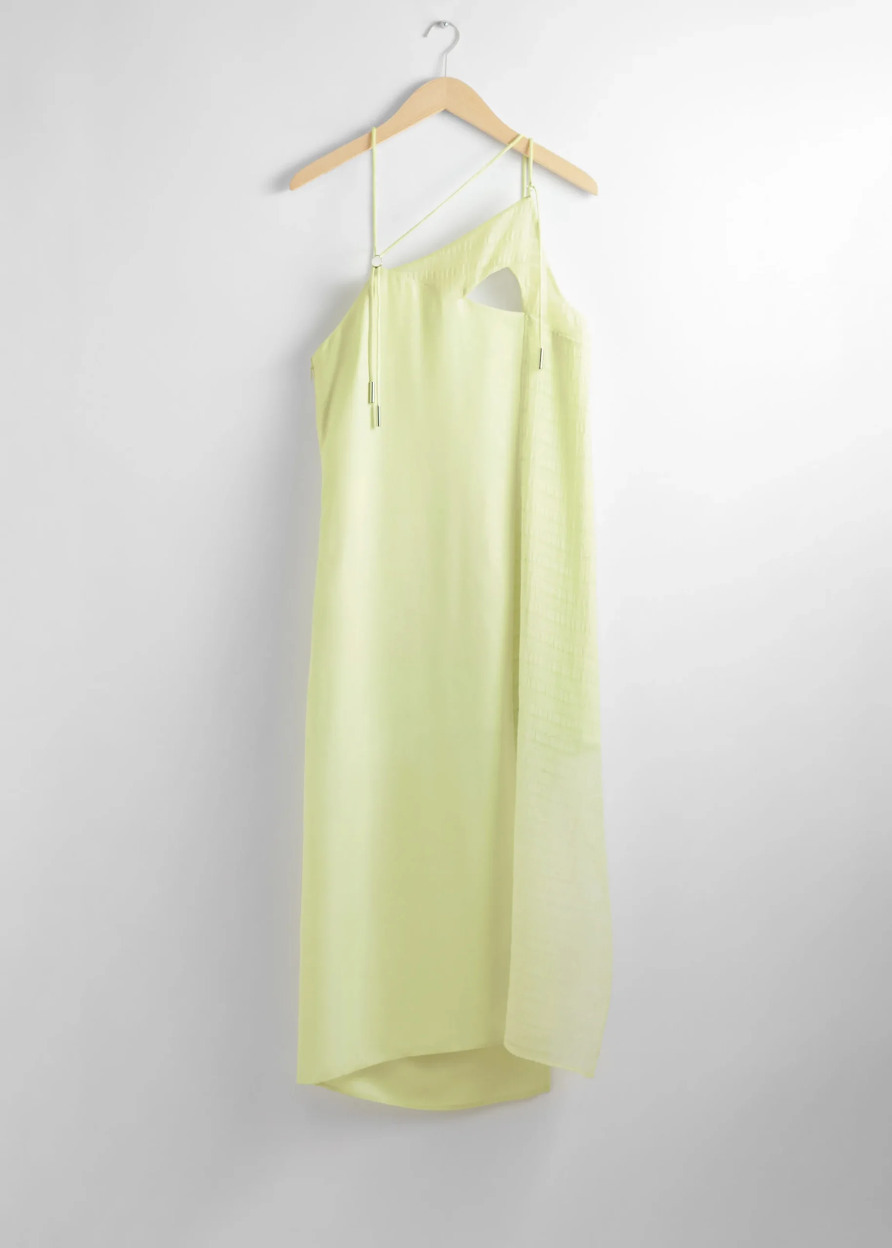 Asymmetrisches Midi-Trägerkleid