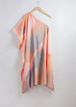 Asymmetrisches One-Shoulder-Midikleid