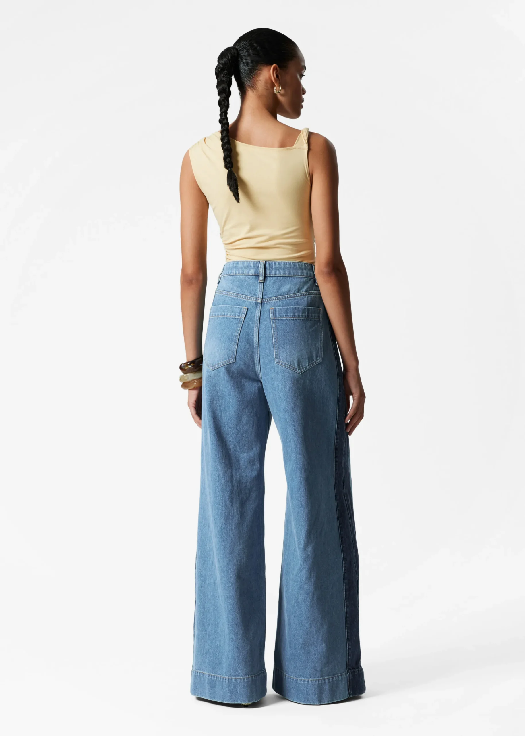 Asymmetrisches Tanktop mit Drapierung
