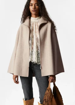 Asymmetrisches Woll-Cape