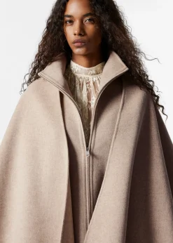 Asymmetrisches Woll-Cape