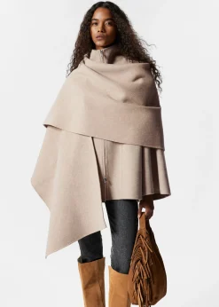 Asymmetrisches Woll-Cape