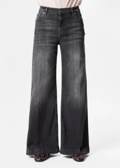 Ausgestellte Jeans mit hohem Bund