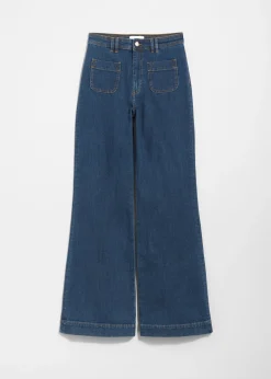 Ausgestellte Jeans mit hohem Bund