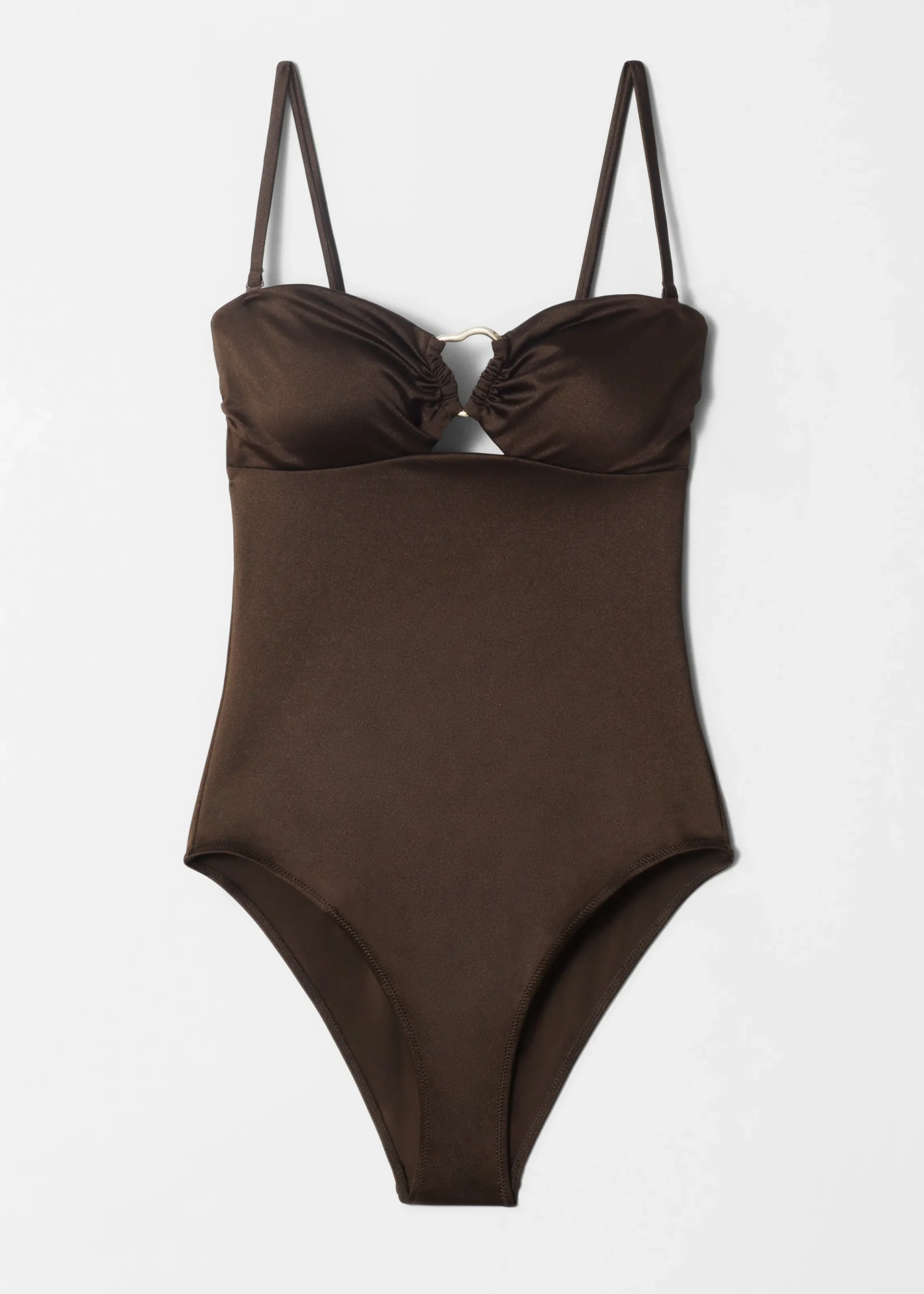 Badeanzug mit Cut-out und Schnallendetail