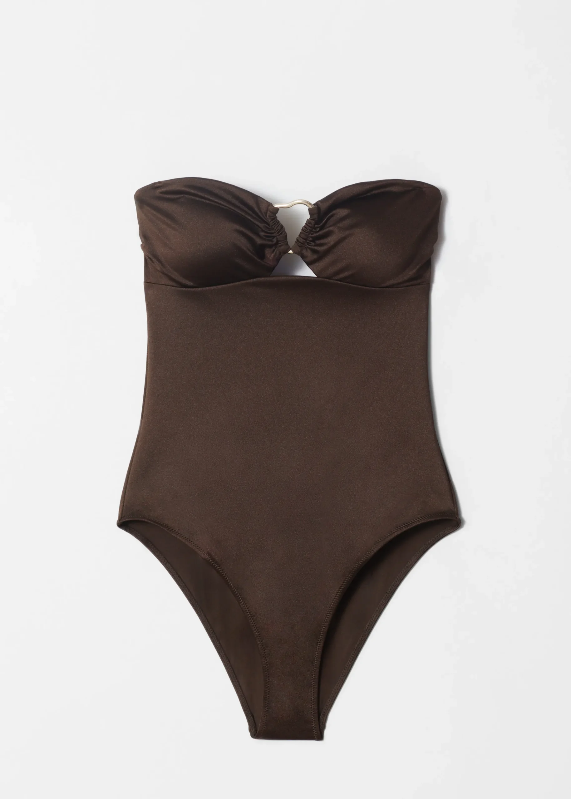 Badeanzug mit Cut-out und Schnallendetail
