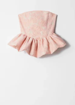 Bandeau-Oberteil mit Schößchen