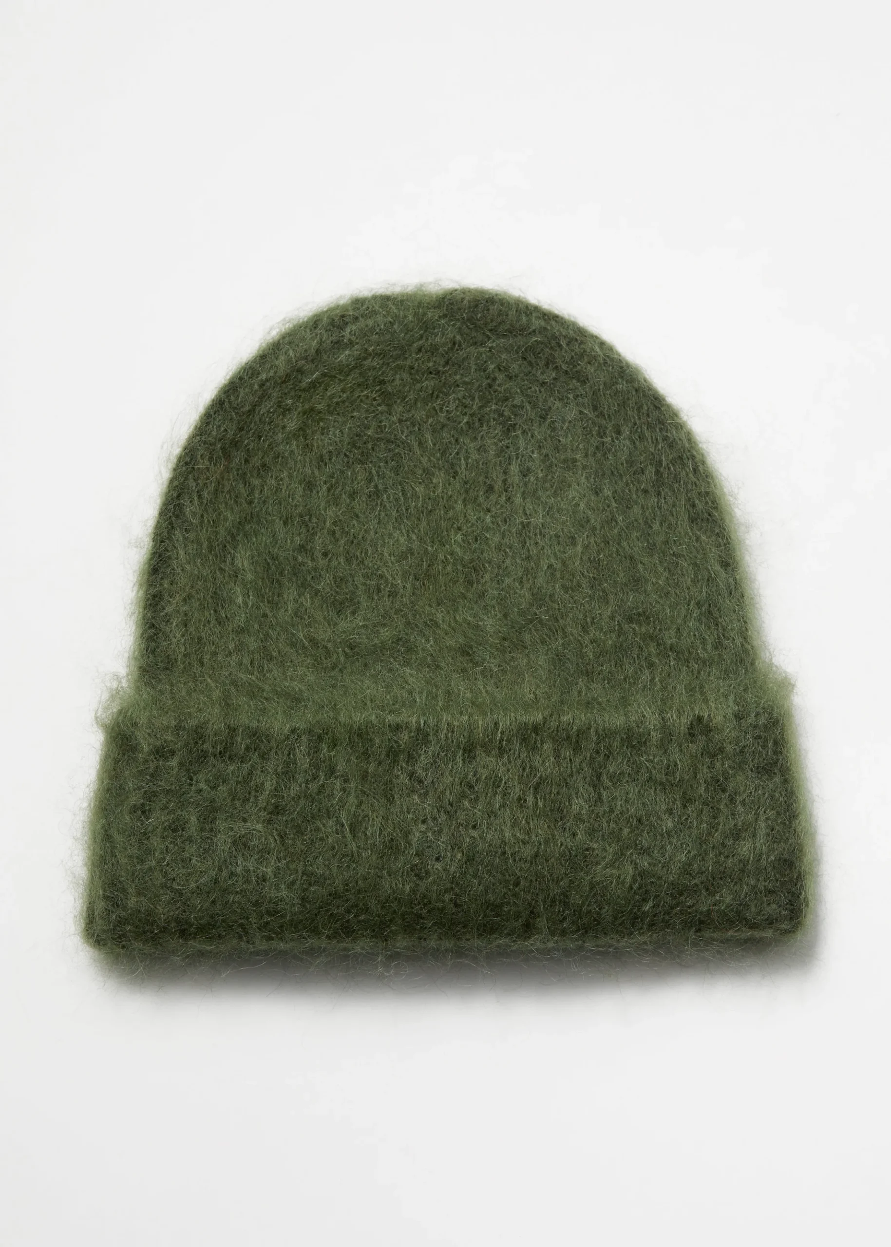 Beanie aus einer gebürsteten Mohairmischung