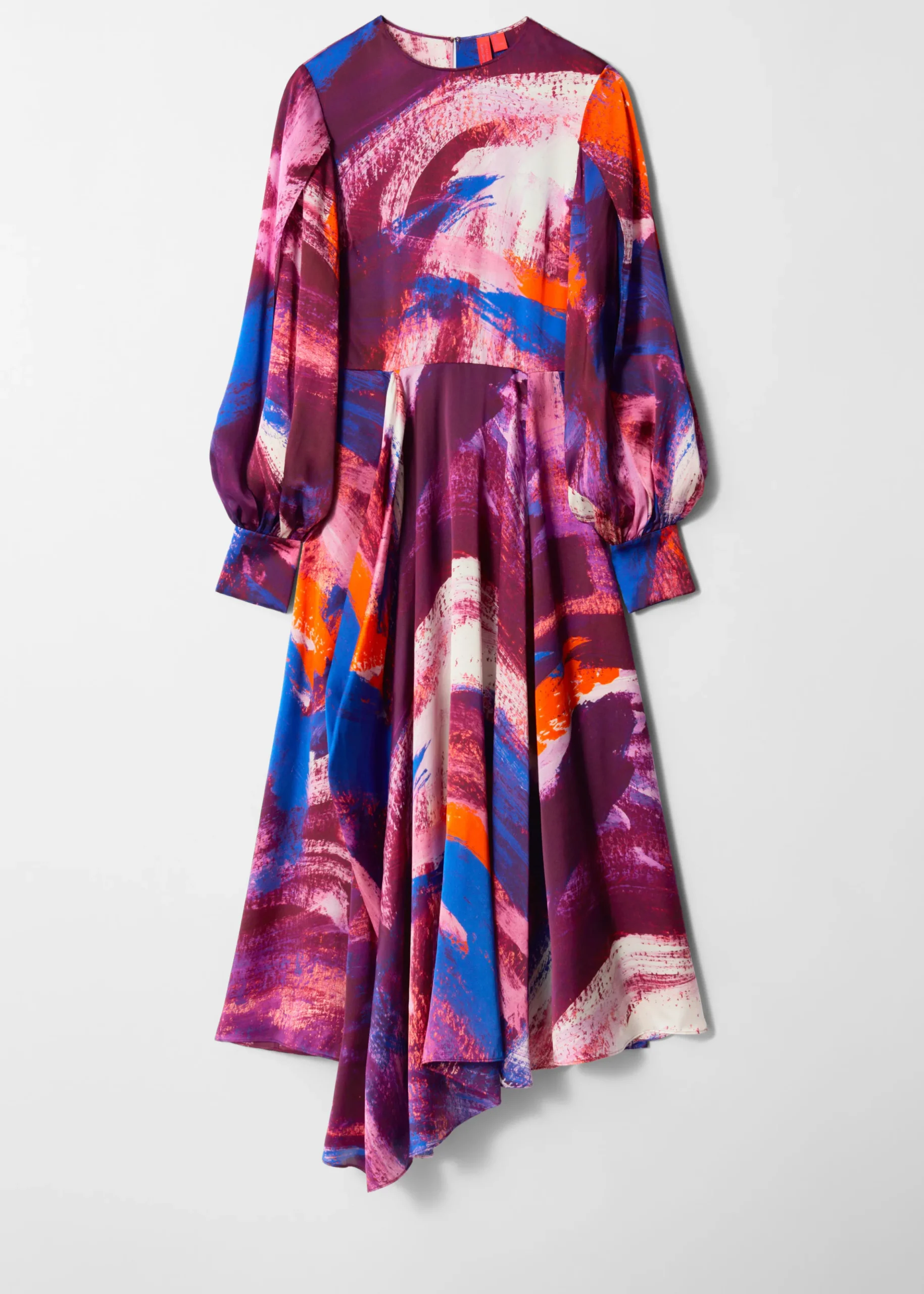 Bedrucktes Maxikleid aus Seide