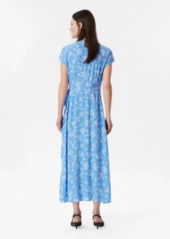 Bedrucktes Midi-Wickelkleid