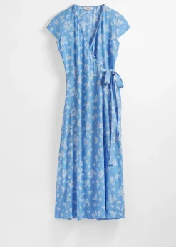 Bedrucktes Midi-Wickelkleid