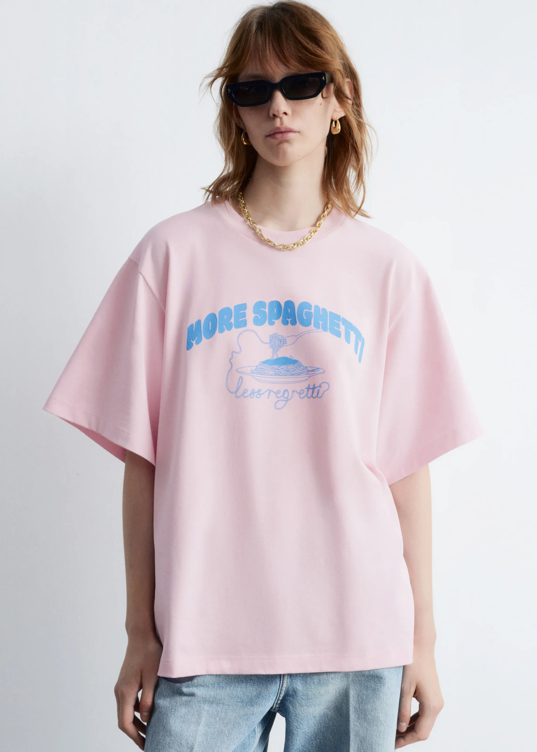 Bedrucktes Oversized-T-Shirt