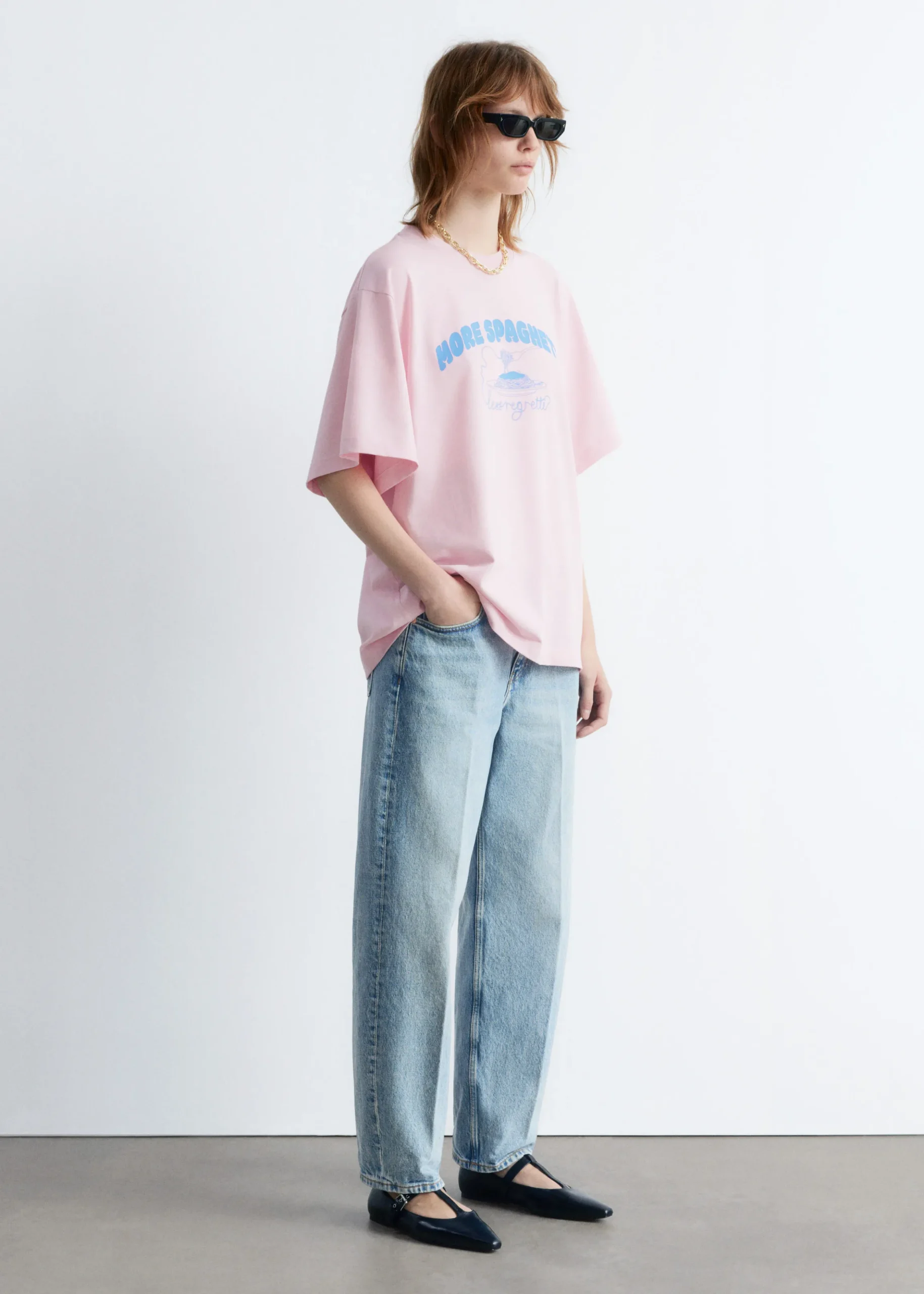 Bedrucktes Oversized-T-Shirt