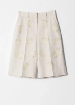 Bermuda-Shorts aus Leinenmix