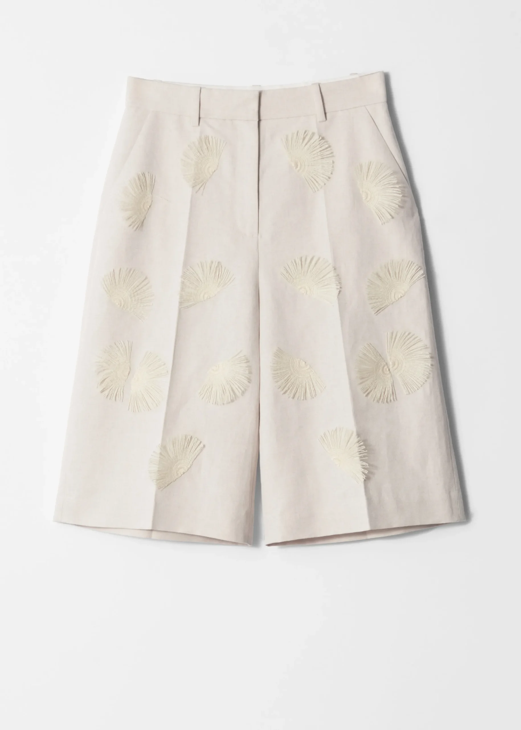 Bermuda-Shorts aus Leinenmix