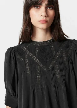 Bestickte Spitzenbluse