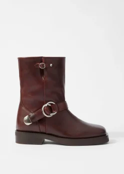 Bikerstiefel aus Leder
