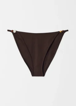 Bikinihose mit Perlenverzierung