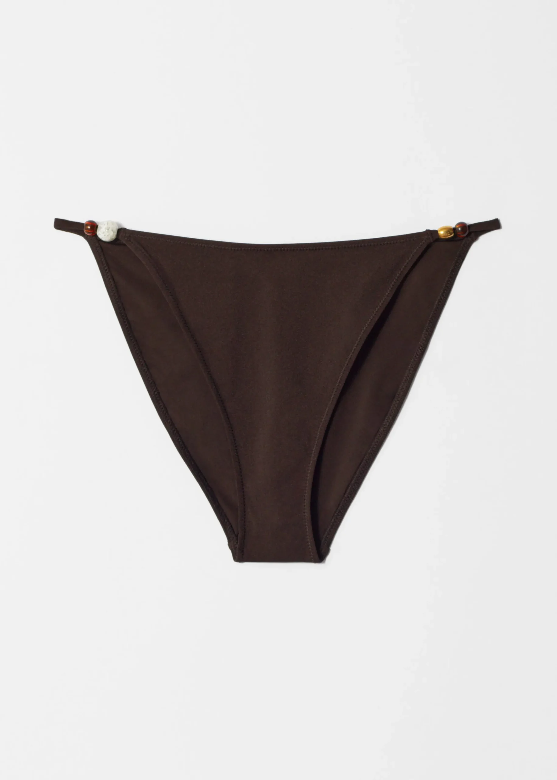 Bikinihose mit Perlenverzierung