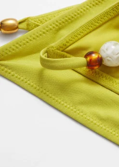 Bikinihose mit Perlenverzierung