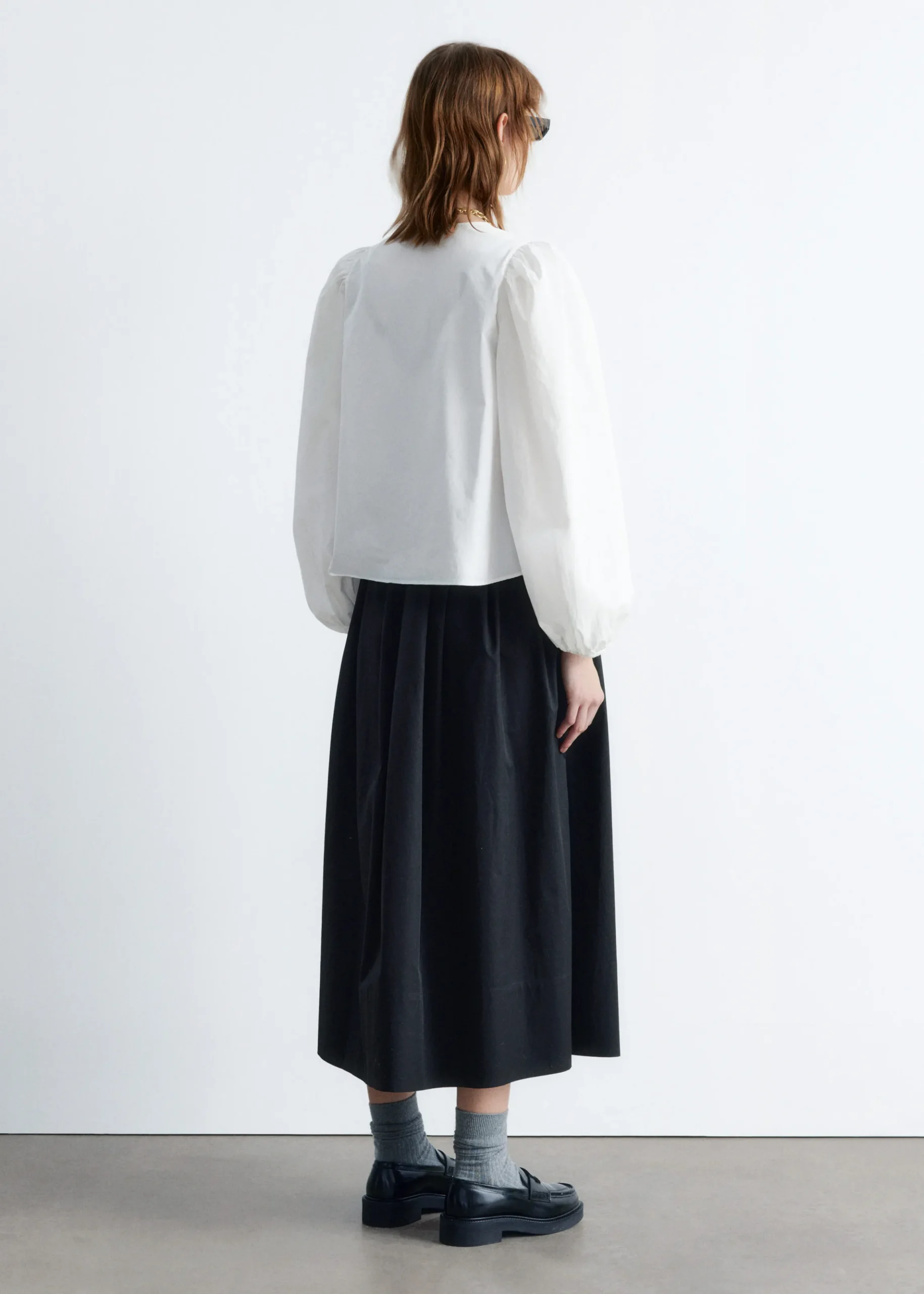 Bluse mit Bindedetail vorne