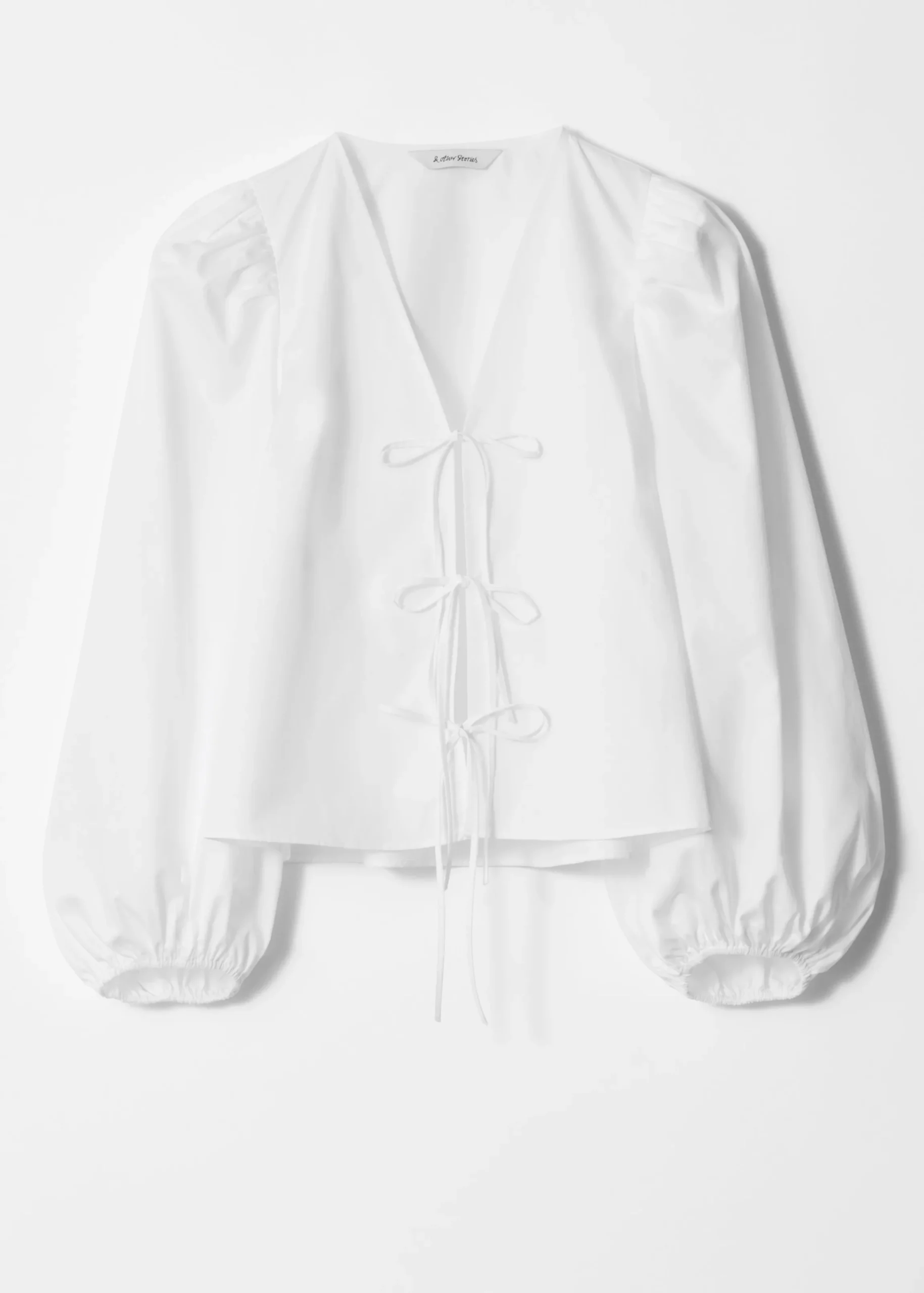 Bluse mit Bindedetail vorne