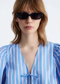 Bluse mit Bindedetail vorne