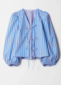 Bluse mit Bindedetail vorne