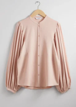 Bluse mit Puffärmeln