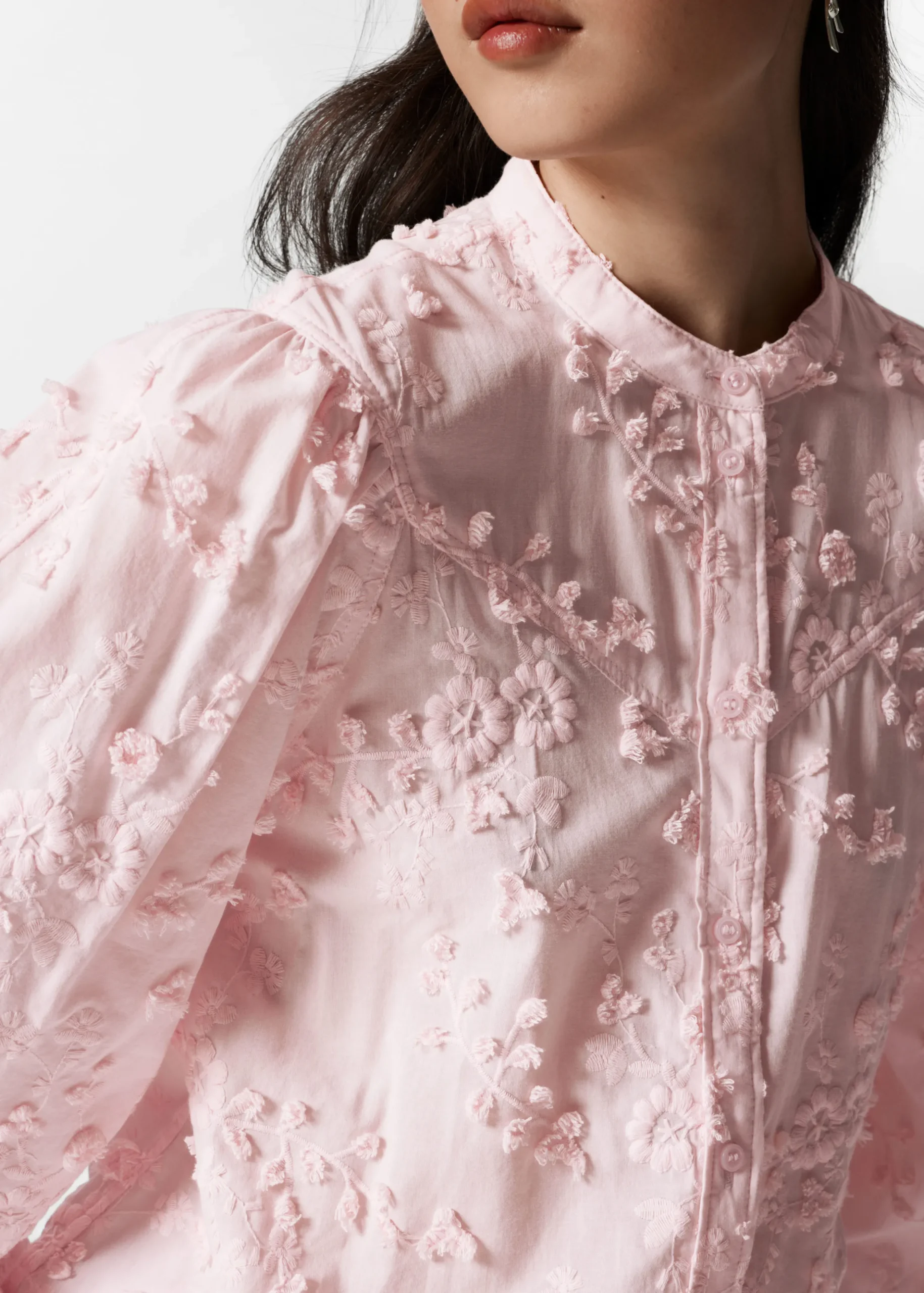 Bluse mit Puffärmeln