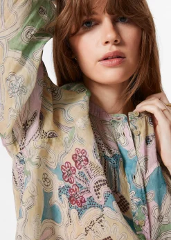 Bluse mit Puffärmeln