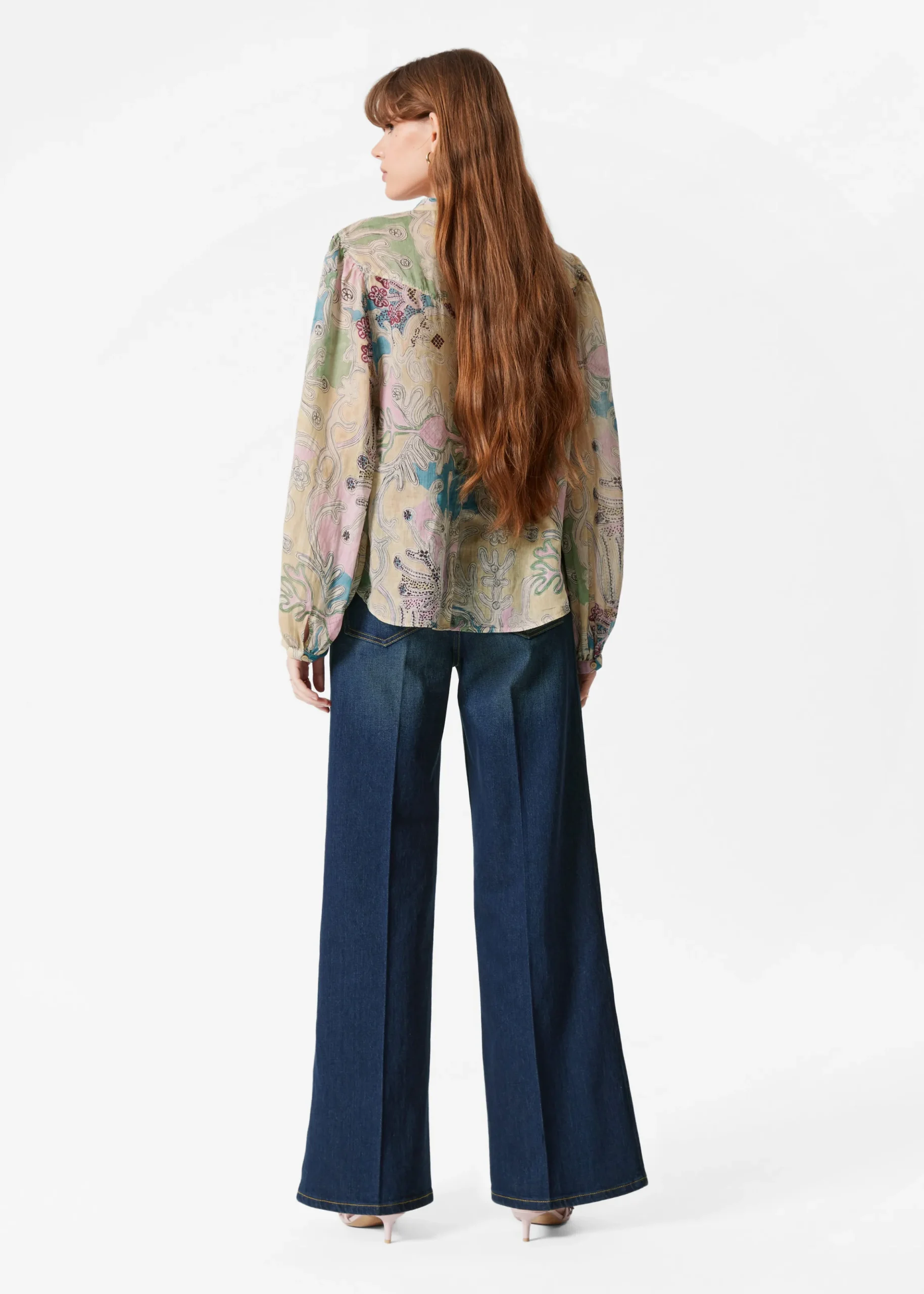 Bluse mit Puffärmeln