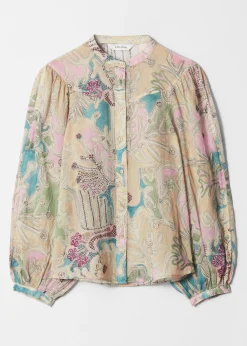 Bluse mit Puffärmeln
