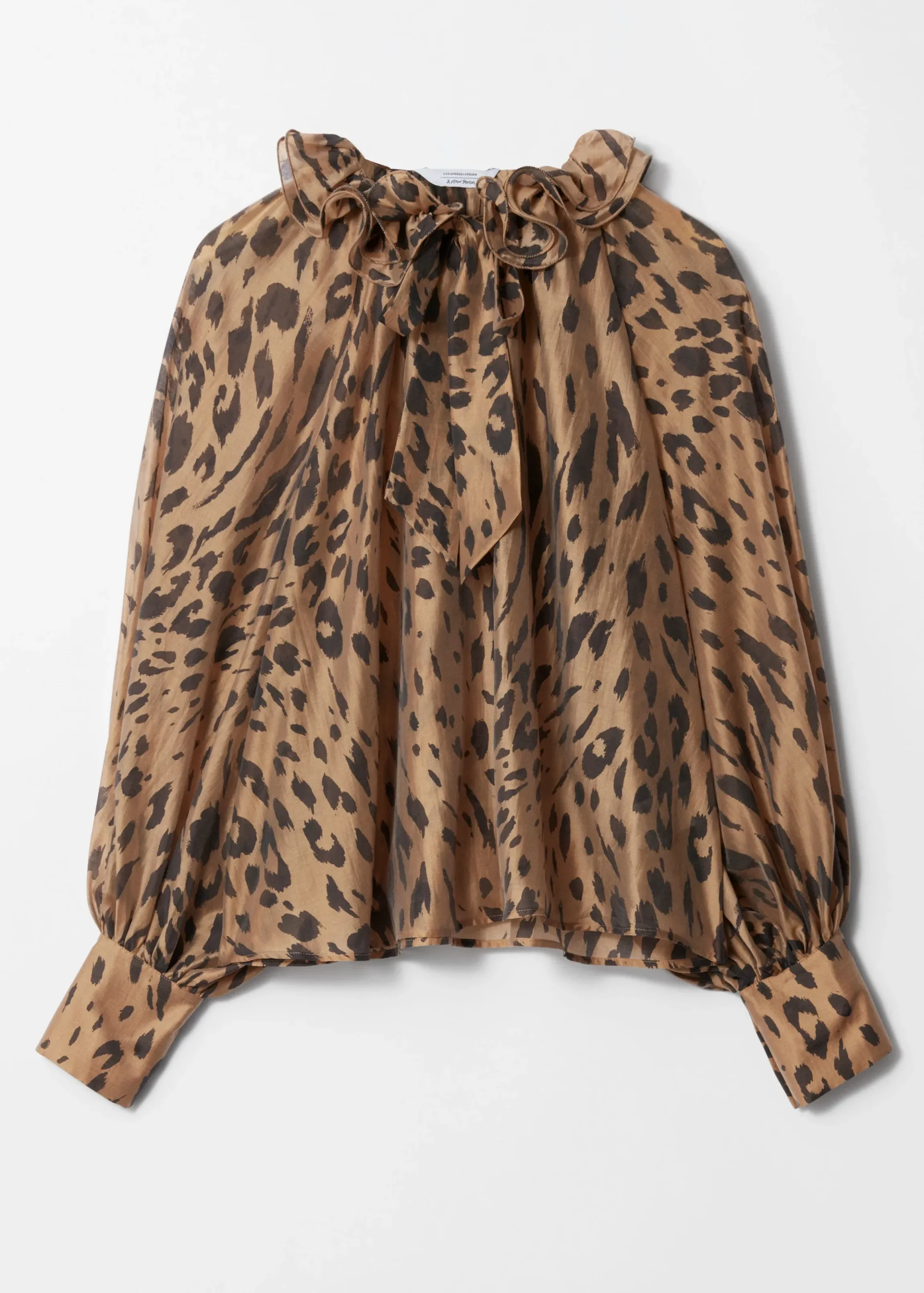 Bluse mit Raffungen und Bindedetail
