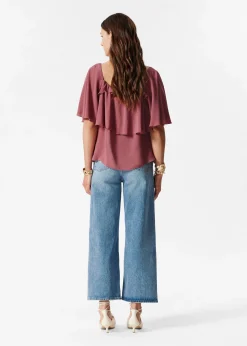 Bluse mit Rüschen