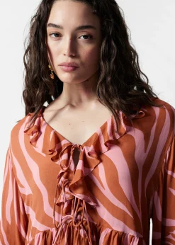 Bluse mit Rüschen
