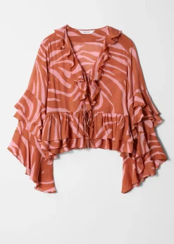 Bluse mit Rüschen