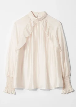 Bluse mit Rüschen