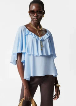 Bluse mit Rüschen