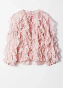 Bluse mit Rüschen